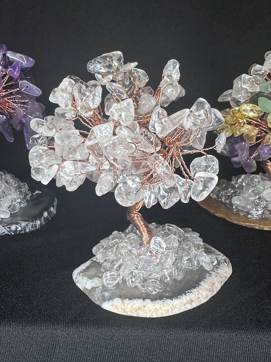 Natural Crystal Wishing Tree: Clear Quartz