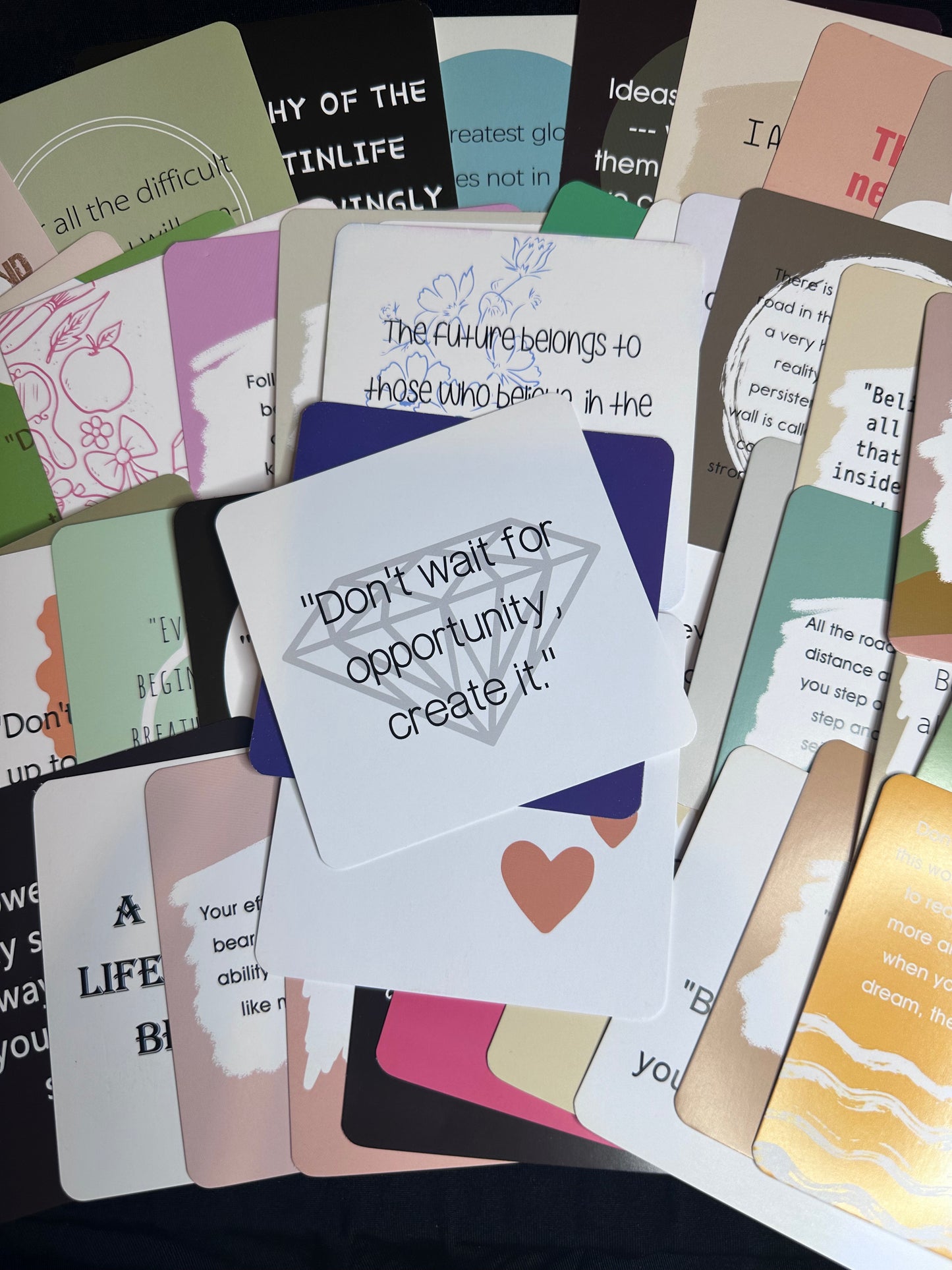 50pc Positive Affirmation card set