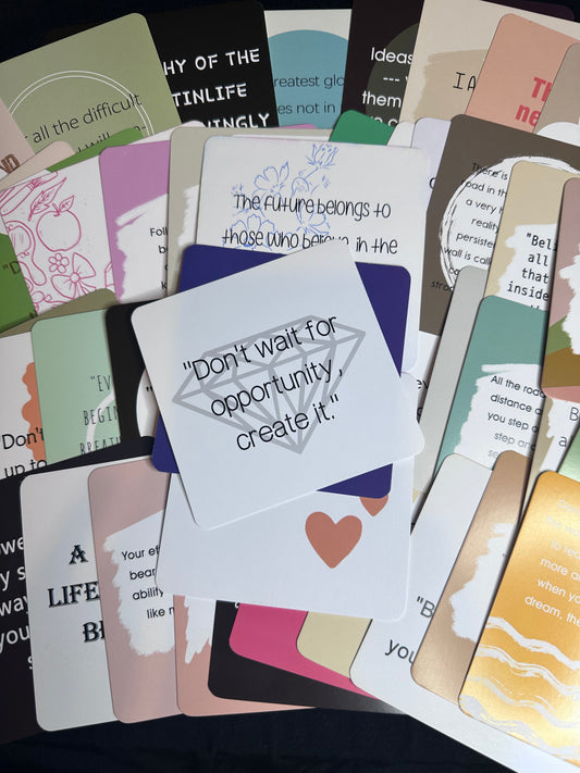 50pc Positive Affirmation card set