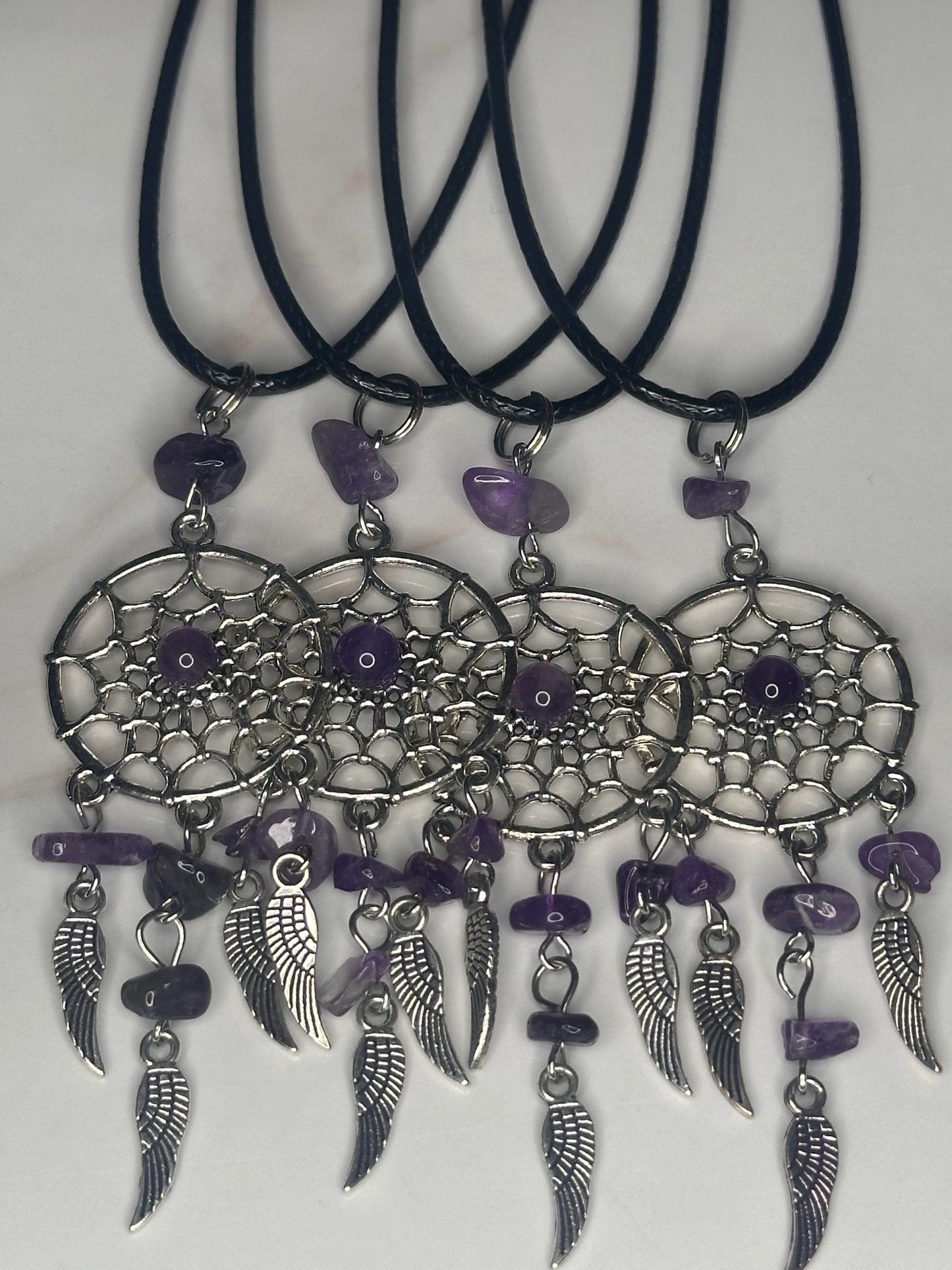 Amethyst Dream Catcher Necklace