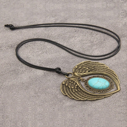 Bohemian Vintage Style Long Pendant Necklace