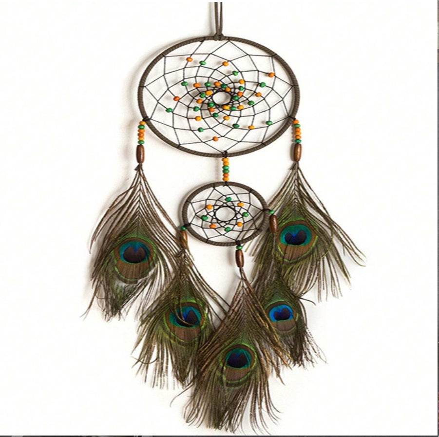 Peacock Feather Dream Catcher
