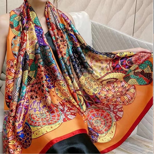 Geo Print Scarf