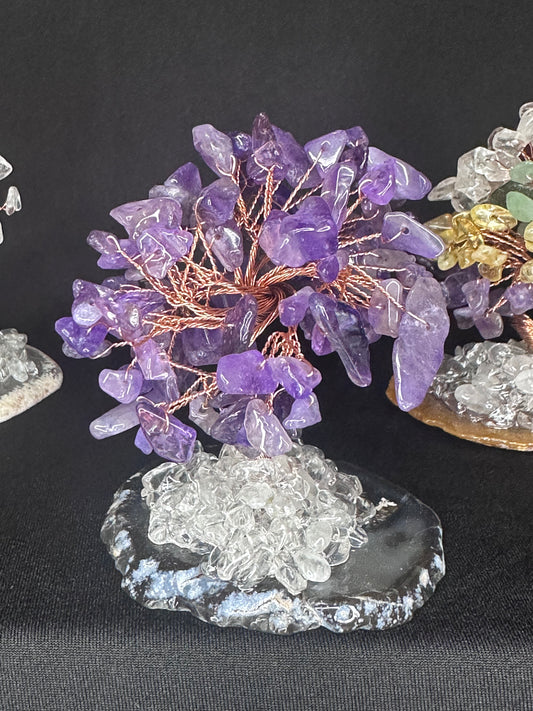 Natural Crystal Wishing Tree: Amethyst