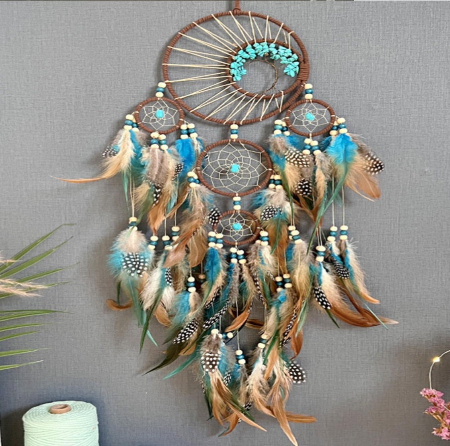 Green Turquoise Life Tree Dream Catcher