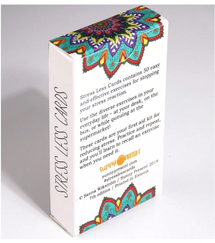 Stress Less Cards - 50 Mindfulness & Meditation Exercises - Helps Relieve Stress And Anxiety